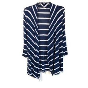 Hawthorn Navy and White Striped Cardigan